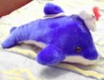 dauphin bleu avec un bonnet