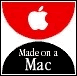 Made on a Mac en rouge et noir