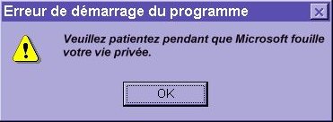 Erreur de démarrage du programme