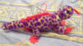 lezard violet et rouge