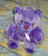 ours en peluche violet