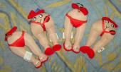 4 peluches affriolantes