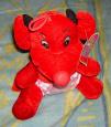 peluche souris rouge