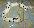 Peluche serpent blanc