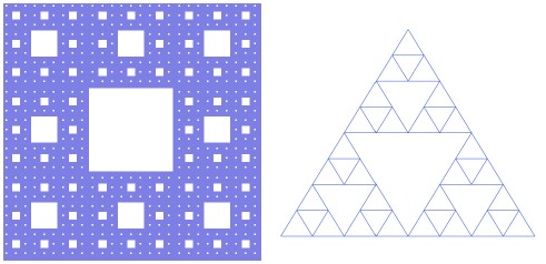 Tapis et triangle de Sierpinski