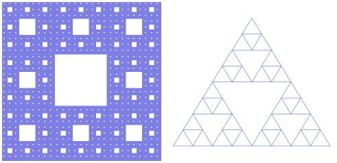 Sierpinski carpet and gasket