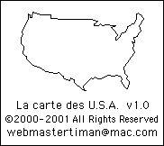 La carte des USA