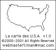 La carte des USA